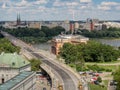 Aerial view of the new part of Warsaw