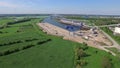 Aerial view of the new Wesel logport