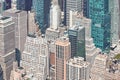Aerial view of New York City diverse architecture, USA Royalty Free Stock Photo