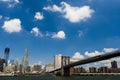 Aerial view, New York City Downtown Skyline Royalty Free Stock Photo