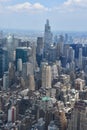 Aerial View of New York City from The Edge Observation Deck at Hudson Yards Royalty Free Stock Photo