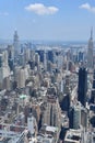 Aerial View of New York City from The Edge Observation Deck at Hudson Yards Royalty Free Stock Photo