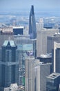 Aerial View of New York City from The Edge Observation Deck at Hudson Yards Royalty Free Stock Photo