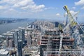 Aerial View of New York City from The Edge Observation Deck at Hudson Yards Royalty Free Stock Photo