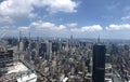 Aerial View of New York City from The Edge Observation Deck at Hudson Yards Royalty Free Stock Photo