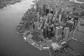 Aerial view of New York City skyline cityscape of Manhattan in USA Royalty Free Stock Photo
