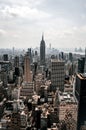 Aerial view of the New York city skylines Royalty Free Stock Photo