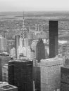 New York City aerial View with Chrysler Building Royalty Free Stock Photo