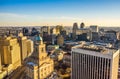 Aerial view of Newark New Jersey skyline