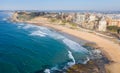 Aerial View Newcastle Beach - NSW Australia