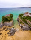 Aerial view of Newquay in Cornwall