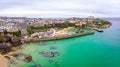 Aerial view of Newquay in Cornwall