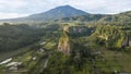 Aerial View of Ngarai Sianok Canyon, Tabiang Takuruang, Sumatera Barat. Bukittinggi, Indonesia, January 28, 2023