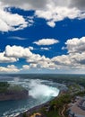 An aerial view of the Niagara Falls Royalty Free Stock Photo