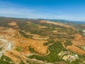 Aerial view of Nickel Mining. Philippines. Royalty Free Stock Photo