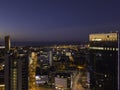 Aerial view of night city Tallinn Estonia Royalty Free Stock Photo