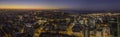 Aerial view of night city Tallinn Estonia Royalty Free Stock Photo