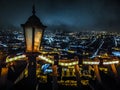 Aerial View Night Scene at Quito City Ecuador Royalty Free Stock Photo