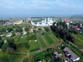 Aerial view on Nikitsky monastery in Pereslavl-Zalessky city Royalty Free Stock Photo