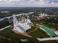 Aerial view at Nikolsky Men`s Monastery, Gorohovets, Russia