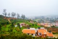 Aerial view of Nilgiri mountain village Ooty in Tamil Nadu, India Royalty Free Stock Photo