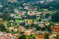 Aerial view of Nilgiri mountain village Ooty in Tamil Nadu, India Royalty Free Stock Photo