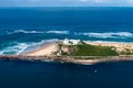 Aerial view Nobbys Lighthouse - Newcastle Australia