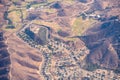 Aerial view of the Norco Ridge in Norco, California Royalty Free Stock Photo