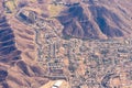 Aerial view of the Norco Ridge in Norco, California Royalty Free Stock Photo