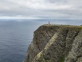 Aerial view of Nordkapp, Norway Royalty Free Stock Photo