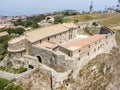 Aerial view of Normanno Svevo Castle, Vibo Valentia, Calabria, Italy Royalty Free Stock Photo