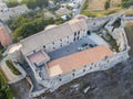 Aerial view of Normanno Svevo Castle, Vibo Valentia, Calabria, Italy Royalty Free Stock Photo