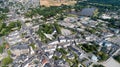 Aerial view of Nort sur Erdre in Loire Atlantique