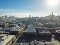 Aerial view Russian Hill neighborhood in San Francisco, CA, USA Royalty Free Stock Photo