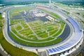 Aerial view of North Carolina Speedway in Charlotte, NC