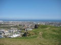 Aerial view of north Edinburgh city Royalty Free Stock Photo