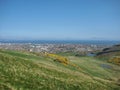 Aerial view of north Edinburgh city Royalty Free Stock Photo