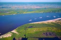 Aerial view on North Yakutia landscapes