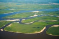 Aerial view on North Yakutia landscapes