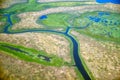 Aerial view on North Yakutia landscapes