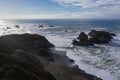 Aerial View of Northern California Seashore Royalty Free Stock Photo