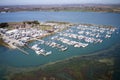 Aerial view of Northney Marina Langstone Harbour