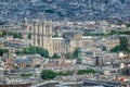 Aerial view of Notre Dame cathedral renovation of the fire in Paris France Royalty Free Stock Photo