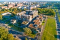 Aerial view of Novi Zagreb and Bundek