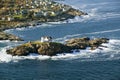 Aerial view of Nubble Lighthouse, Cape Neddick, Maine