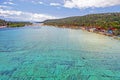 Aerial view on Nusa Ceningan Bali Indonesia Royalty Free Stock Photo