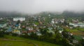 Aerial view of Nuwara Eliya town in the mountainous province. Sri Lanka. Royalty Free Stock Photo