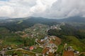 Aerial view of Nuwara Eliya town Sri Lanka. Royalty Free Stock Photo