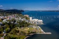 Aerial view of Nyack, New York Royalty Free Stock Photo