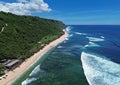 Aerial view at Nyang Nyang beach Royalty Free Stock Photo